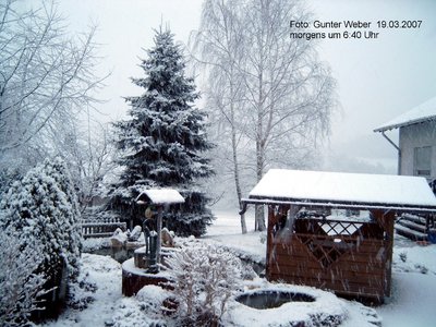 Schneefall im März