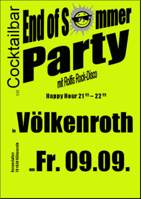 Plakat: End-of-Summer Party